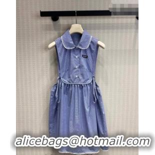 Market Sells Miu Miu Plaid Dress MM032317 Blue 2026