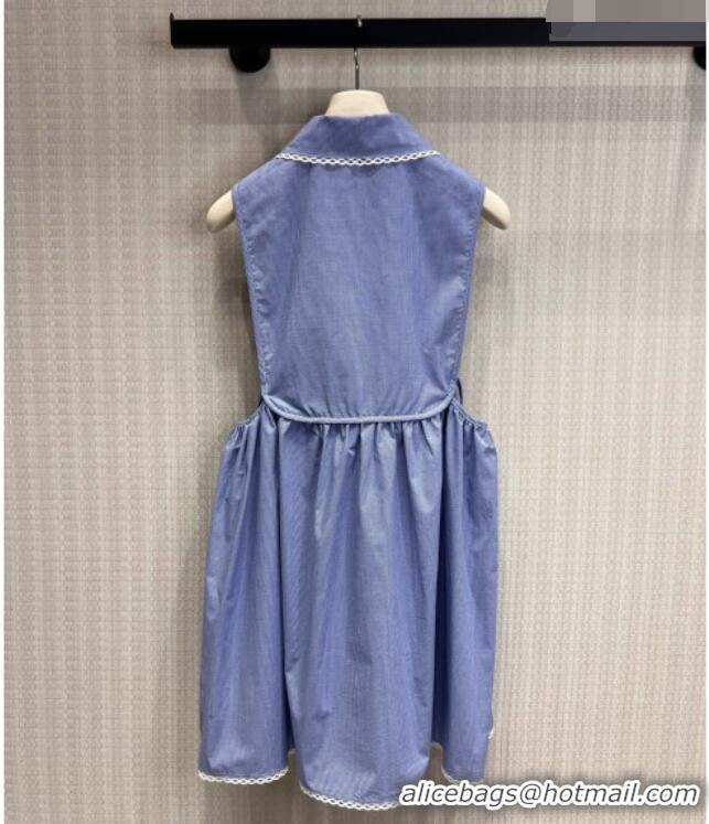 Market Sells Miu Miu Plaid Dress MM032317 Blue 2026