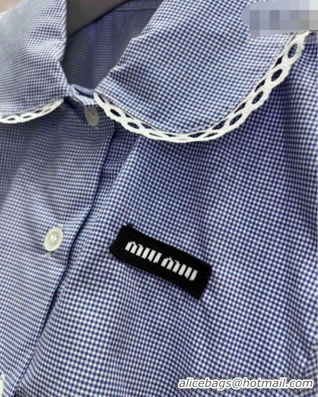Market Sells Miu Miu Plaid Dress MM032317 Blue 2026