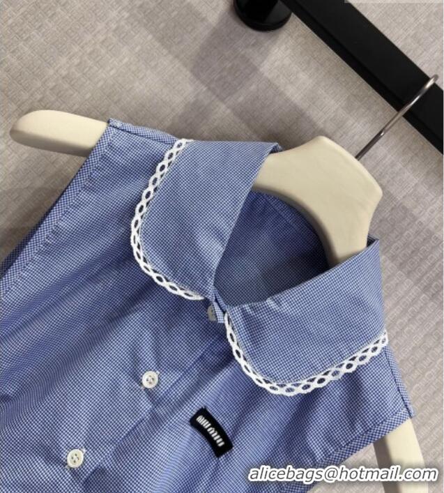 Market Sells Miu Miu Plaid Dress MM032317 Blue 2026