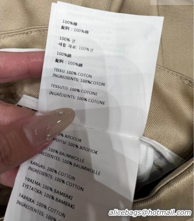 Inexpensive Miu Miu Cotton Mini Skirt MM032319 Khaki/Blue 2026