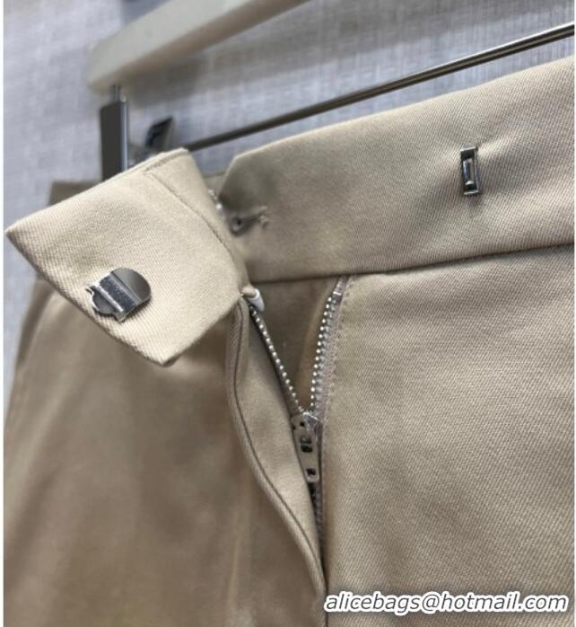 Inexpensive Miu Miu Cotton Mini Skirt MM032319 Khaki/Blue 2026