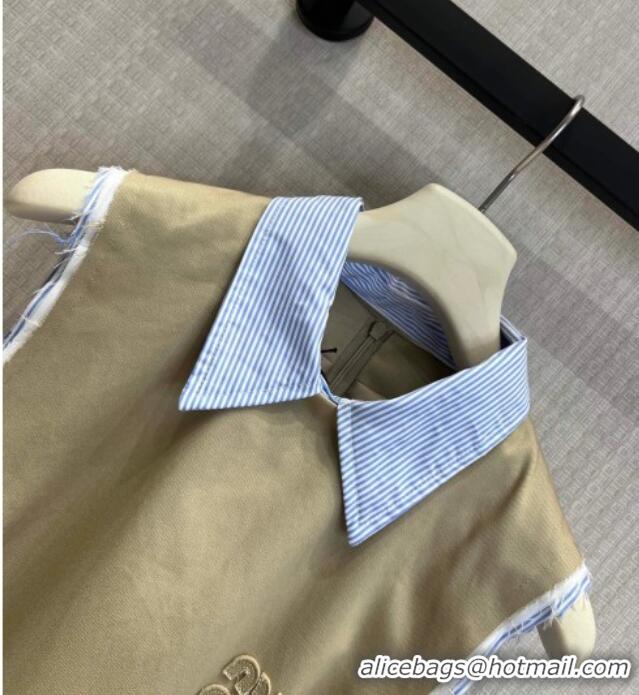​Buy Promotional Miu Miu Cotton Dress MM032319 Khaki/Blue 2026