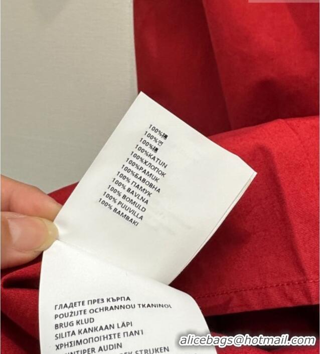Reasonable Price Miu Miu Cotton Dress MM032320 Red 2026