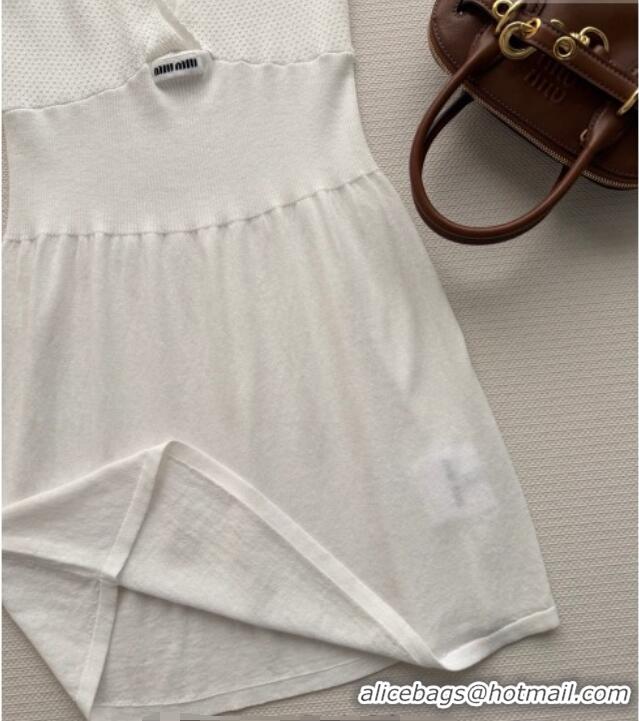 Hot Sell Cheap Miu Miu White Cotton Knit Dress MM032321 2026