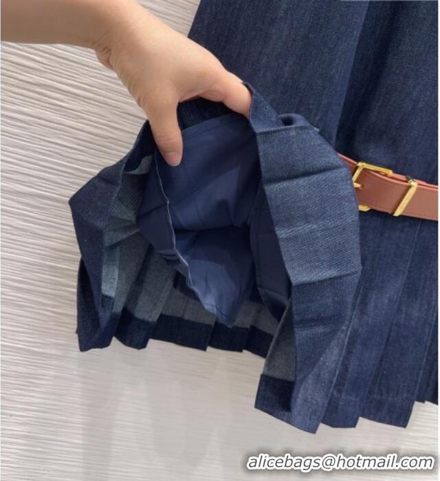 Top Quality Miu Miu Cotton Dress MM032516 Dark Blue 2026