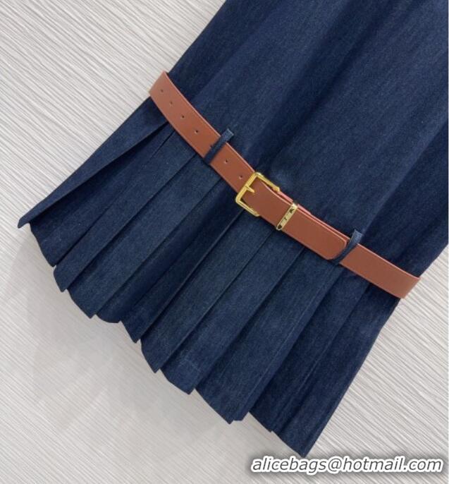 Top Quality Miu Miu Cotton Dress MM032516 Dark Blue 2026