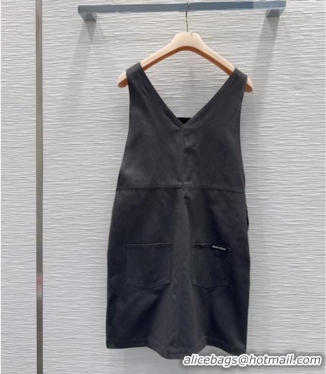 Reasonable Price Miu Miu Cotton Dress MM032407 Grey 2026