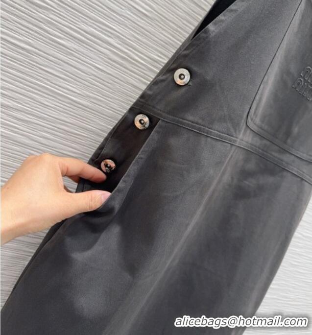 Reasonable Price Miu Miu Cotton Dress MM032407 Grey 2026