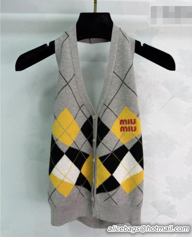 ​Pretty Style Discount Miu Miu Vest MM032502 Grey 2026