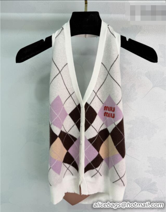 Market Sells Miu Miu Vest MM032502 White 2026