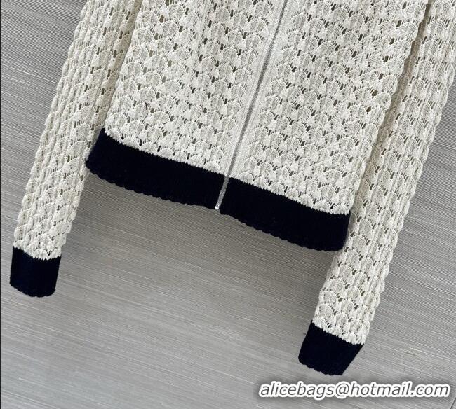 Famous Brand Miu Miu Knit Jacket M041101 Beige 2026