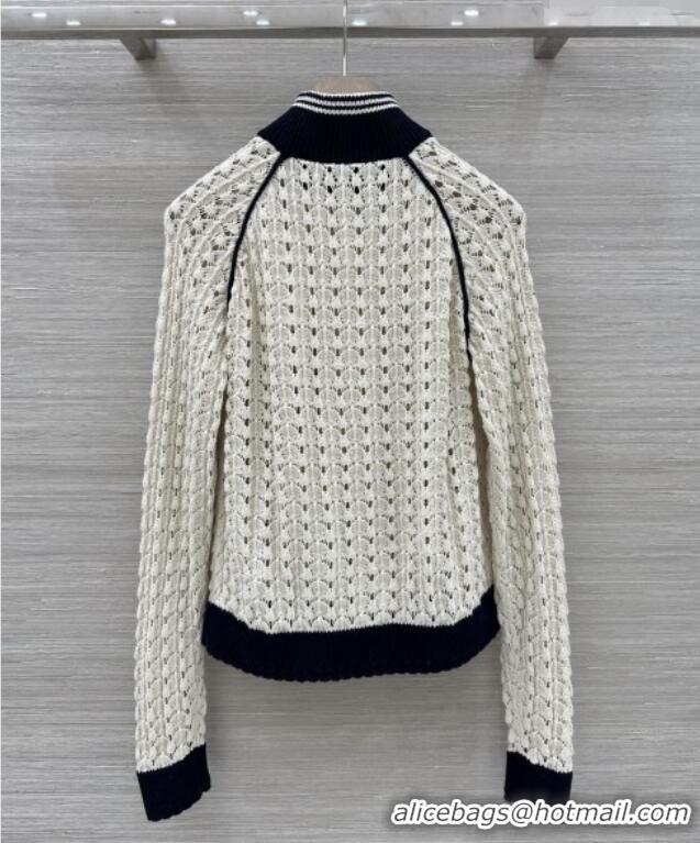Famous Brand Miu Miu Knit Jacket M041101 Beige 2026