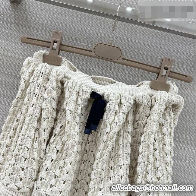 Buy Cheapest Miu Miu Knit Skirt M041102 Beige 2026