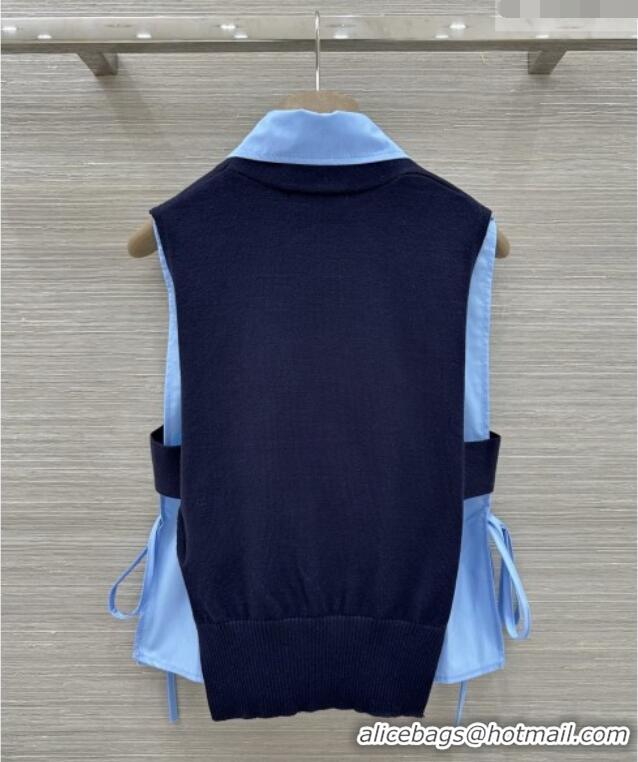 Top Grade Miu Miu Two-piece Vest M041104 Deep Blue 2026
