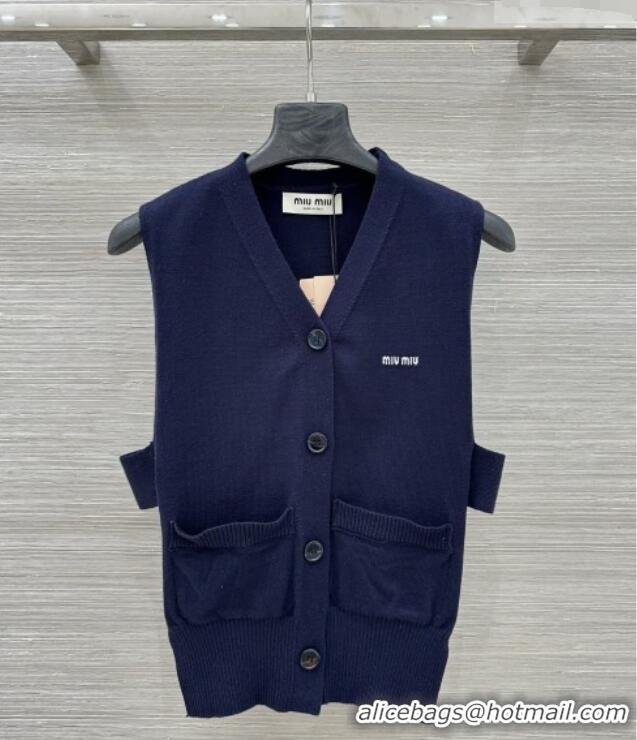 Top Grade Miu Miu Two-piece Vest M041104 Deep Blue 2026
