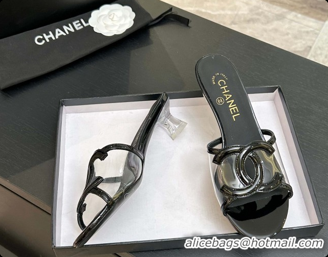Top Grade Chanel Lambskin & PVC Mules Sandals CH0727109 Black 2026