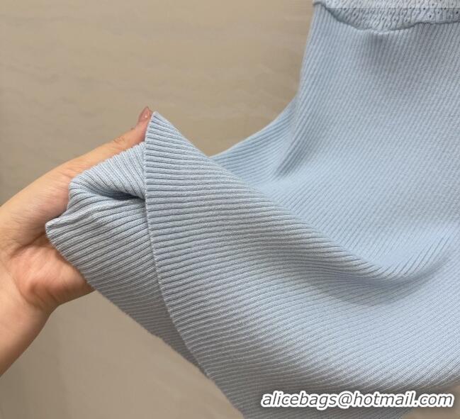 Famous Brand Miu Miu Knit Vest M041403 Blue 2026