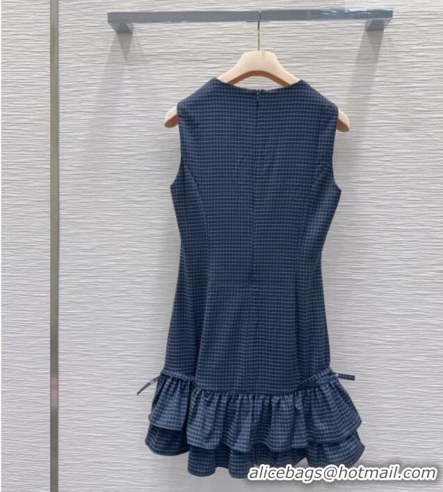 Original Cheap Miu Miu Dress M42122 Blue 2026