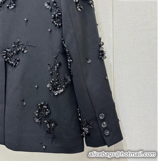 Super Quality Miu Miu Holiday Jacket with Charm 21032 Black 2026