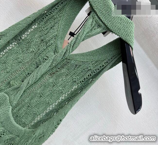 Modern Classic Miu Miu Knit Vest MM042114 Green 2026