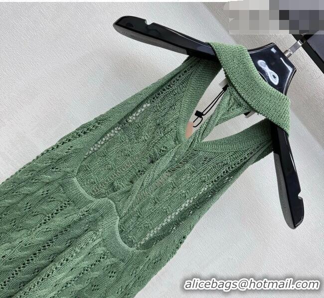 Modern Classic Miu Miu Knit Vest MM042114 Green 2026