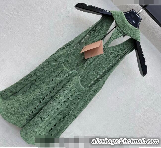 Modern Classic Miu Miu Knit Vest MM042114 Green 2026
