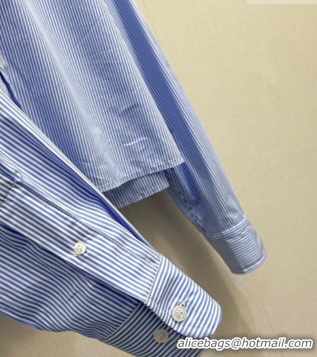 Buy Fashionable Miu Miu Striped Shirt MM042112 Blue/White 2026