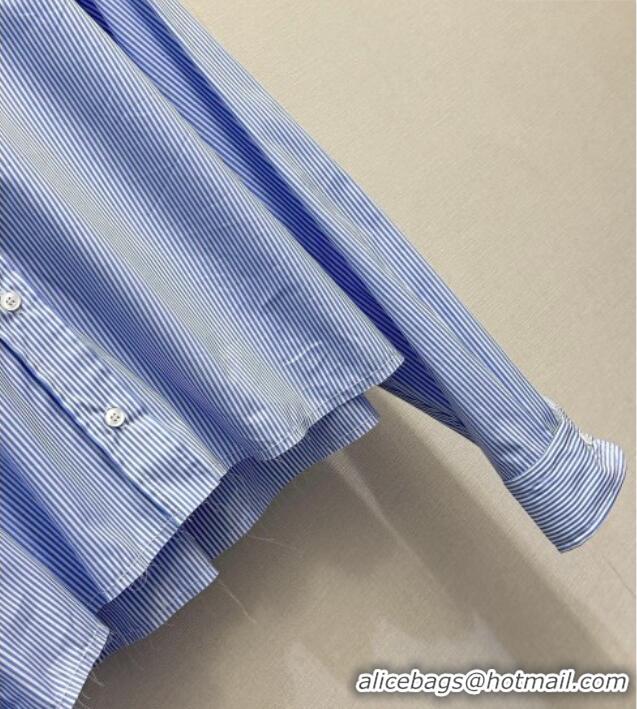 Buy Fashionable Miu Miu Striped Shirt MM042112 Blue/White 2026