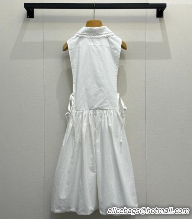 Low Cost Miu Miu Cotton Dress 0421 White 2026