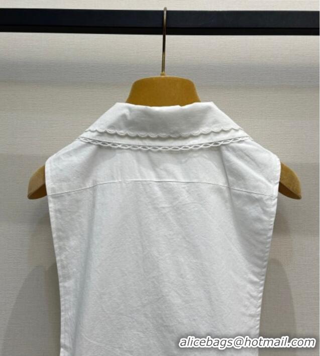 Low Cost Miu Miu Cotton Dress 0421 White 2026
