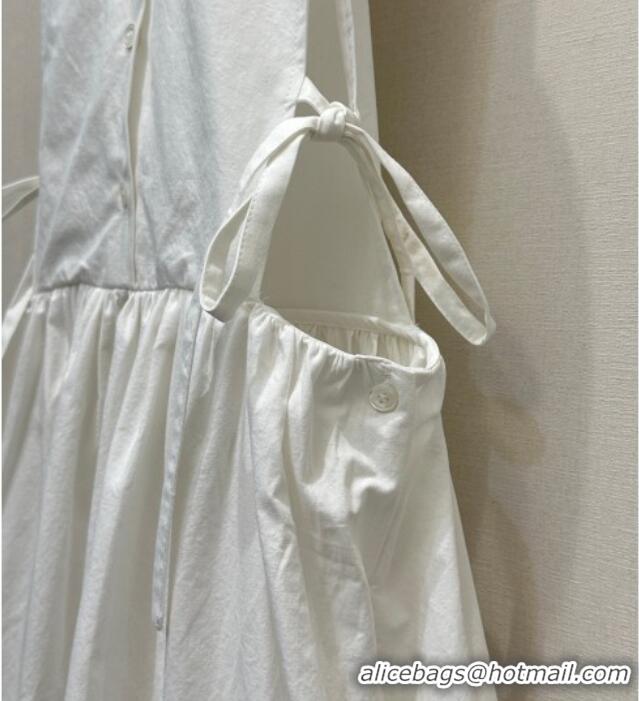 Low Cost Miu Miu Cotton Dress 0421 White 2026