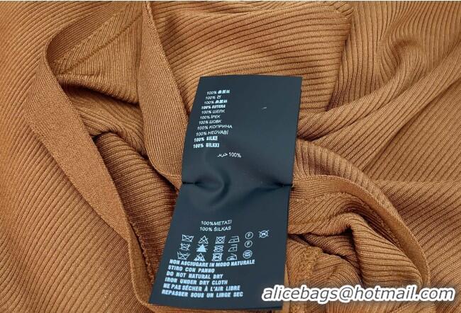 Grade Quality Miu Miu Silk Dress 0421 Brown 2026