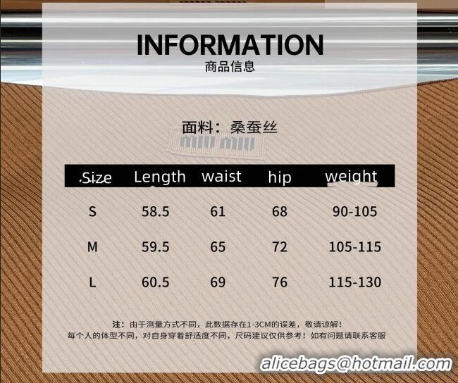Grade Quality Miu Miu Silk Dress 0421 Brown 2026