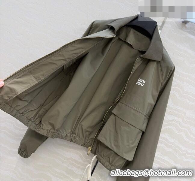 Reasonable Price Miu Miu Jacket and Skirt Set MM042023 Green 2026