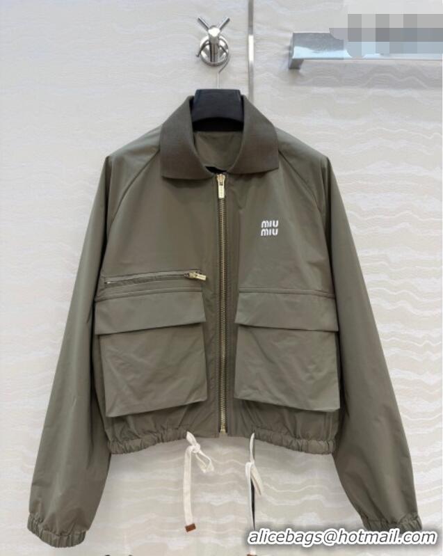 Reasonable Price Miu Miu Jacket and Skirt Set MM042023 Green 2026