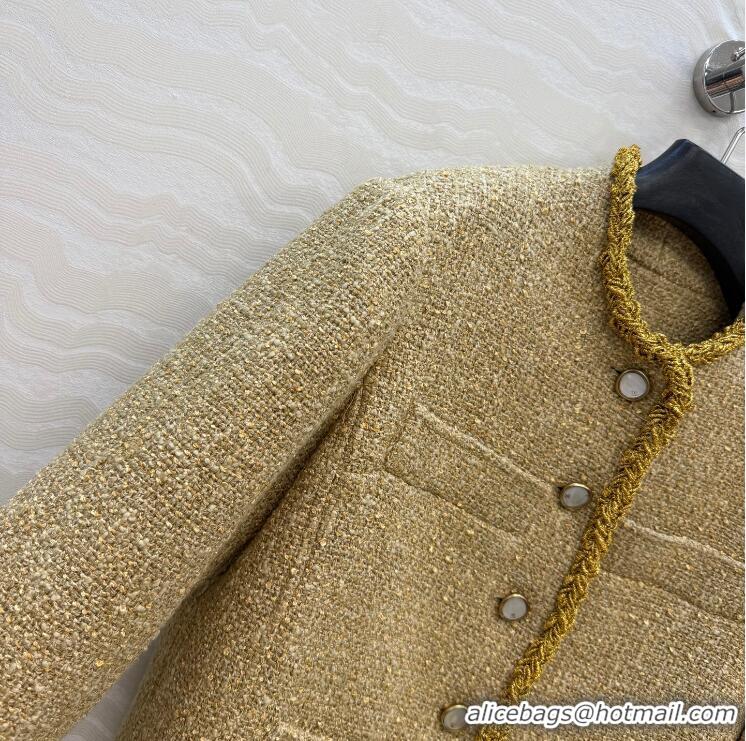 Super Quality Promotional Chanel Cotton Tweed Jacket CH21203 Beige 2026