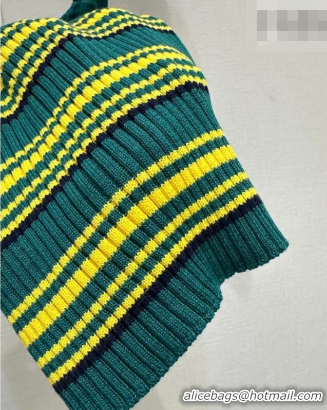 Top Grade Miu Miu Knit Vest MM042110 Green/Yellow 2026