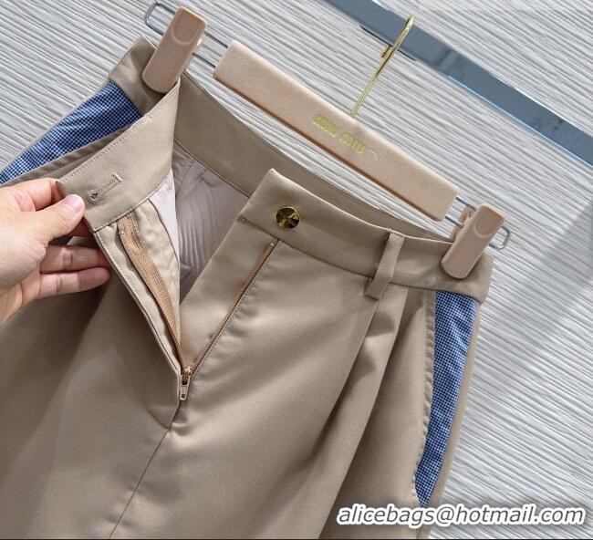 Classic Promotional Miu Miu Vest and Skirt Set 0421 Beige 2026