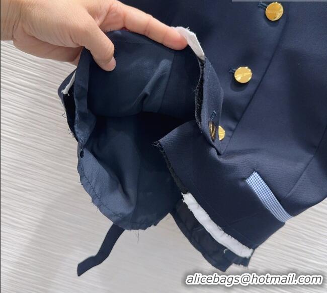 Market Sells Discount Miu Miu Vest and Skirt Set 0421 Blue 2026