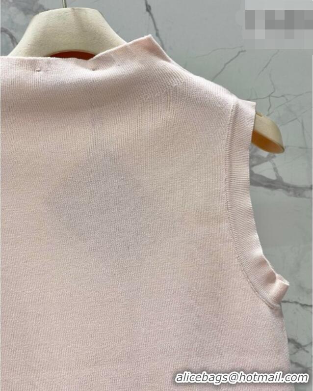 Buy New Cheap Miu Miu Wool Knit Vest and Skirt Set 0420 Pink 2026