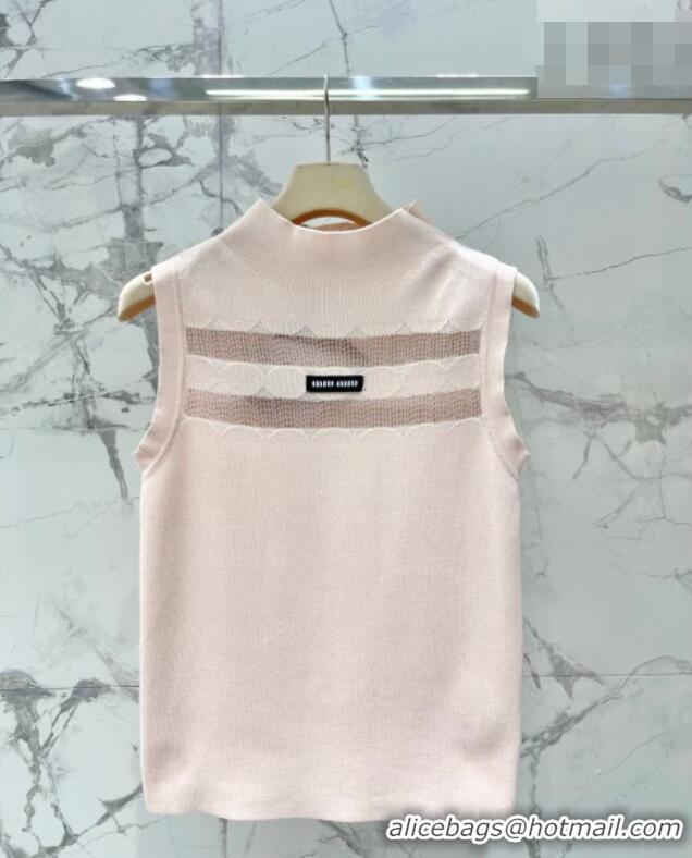 Buy New Cheap Miu Miu Wool Knit Vest and Skirt Set 0420 Pink 2026