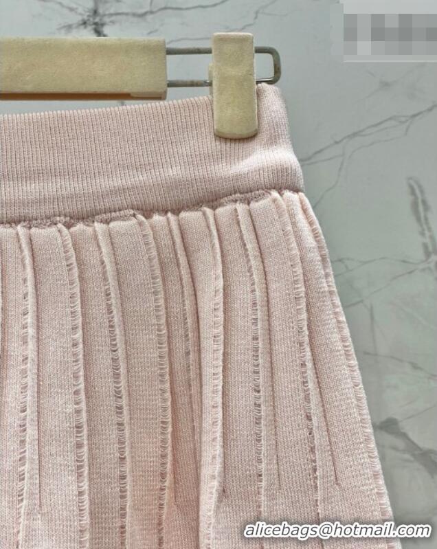 Buy New Cheap Miu Miu Wool Knit Vest and Skirt Set 0420 Pink 2026
