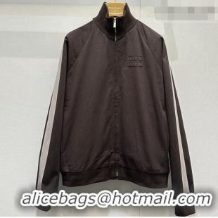 Grade Inexpensive Miu Miu Cotton Jacket MM042117 Brown/Grey 2026