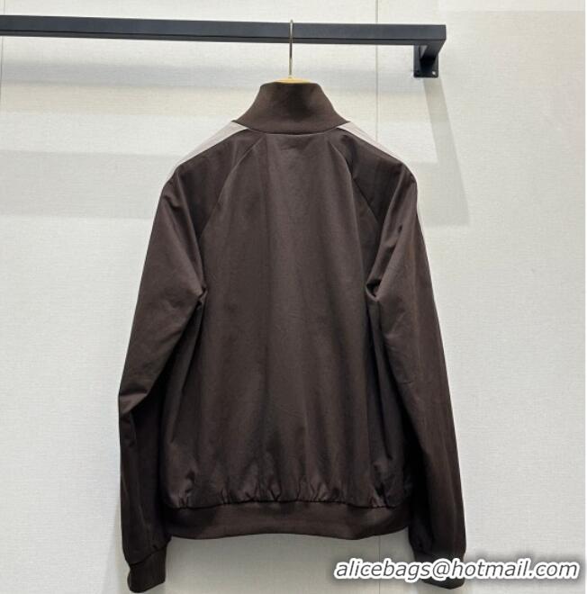 Grade Inexpensive Miu Miu Cotton Jacket MM042117 Brown/Grey 2026