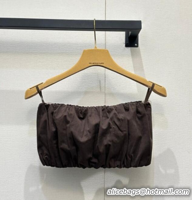 Best Grade Miu Miu Cotton Mini Vest MM042117 Brown/Grey 2026