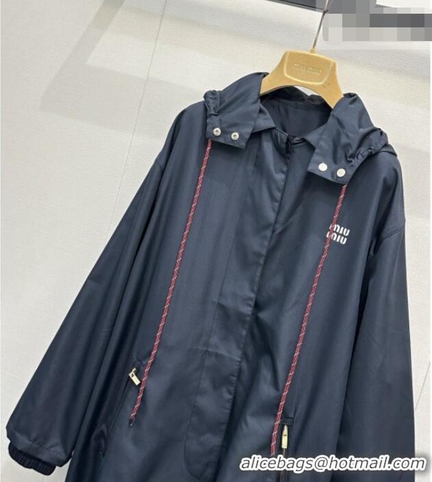 Luxury Discount Miu Miu Coat MM042114 Blue 2026