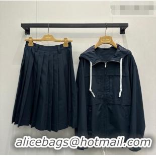 Original Cheap Miu Miu Jacket and Skirt MM042115 Blue 2026