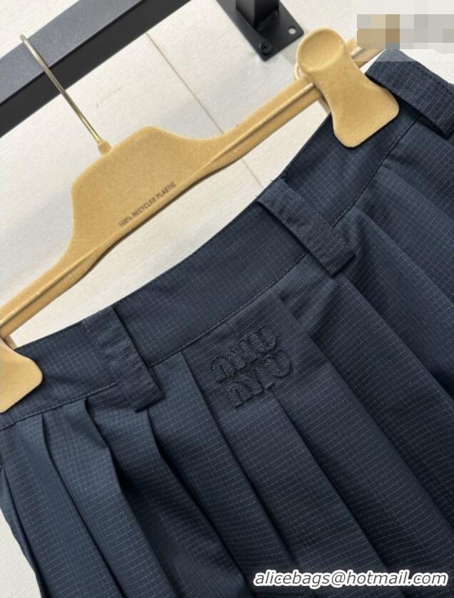 Original Cheap Miu Miu Jacket and Skirt MM042115 Blue 2026