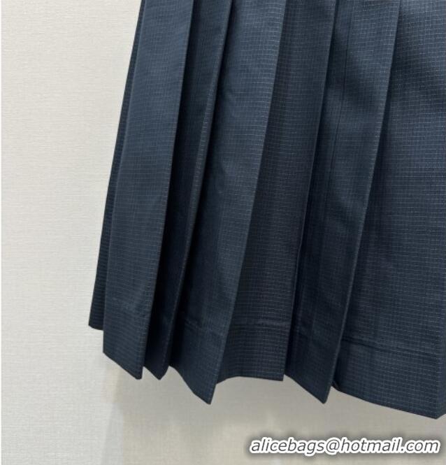 Original Cheap Miu Miu Jacket and Skirt MM042115 Blue 2026